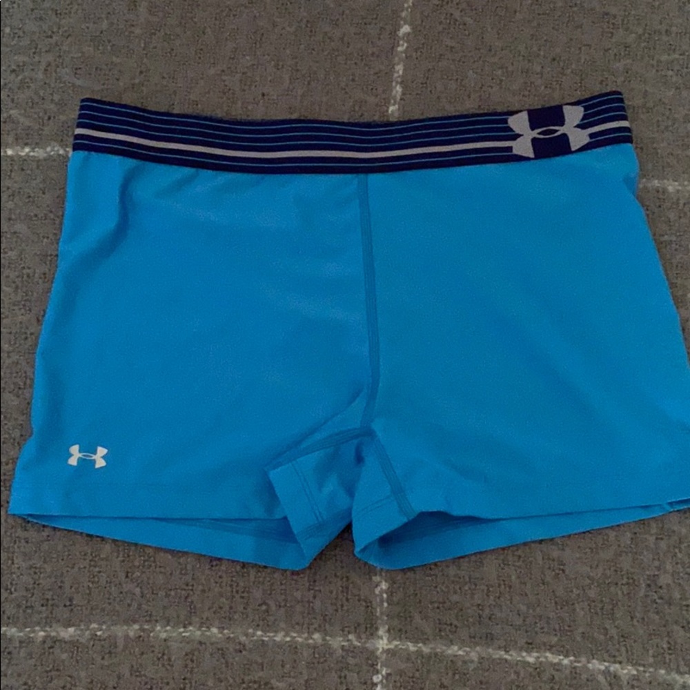 Under armor spandex shorts!